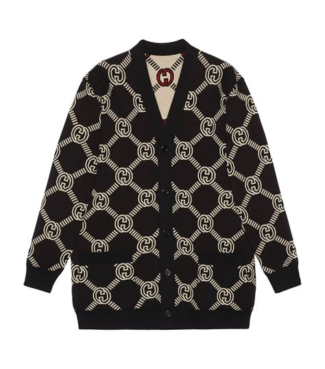 reversible gucci cardigan|gucci interlocking g cardigan.